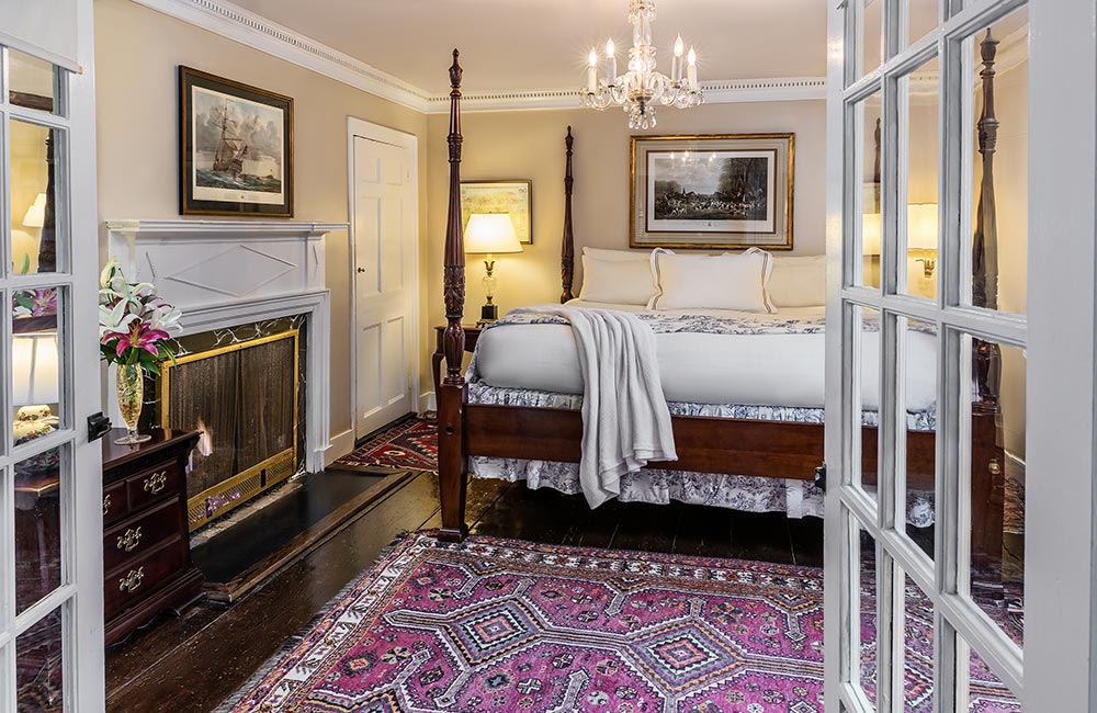 A guest room at our top-rated Newport, RI Bed and Breakfast, a great place to enjoy the best of Newport RI in winter