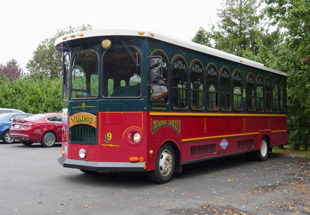 Riding the Newport Trolley Tour is one of the best things to do in Newport, RI